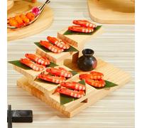 SAYEYBU Porta Tazze Legno Sushi e Tacos, Alzata Cupcake, Alzate Legno, per Alimenti, Piccoli Oggetti Collezione, Buffet Catering, Pasticceria, Cupcake, Scaffale a più Livelli,6 Step Ladder