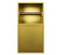 SAYEYBU Portarotolo da Incasso, Portarotolo Incasso, Portarotolo da Incasso Acciaio Inox 304 per WC, Bagno, Cucina, Hotel,d'oro,Style C