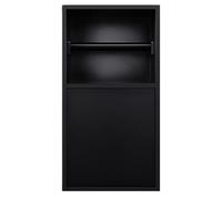 SAYEYBU Portarotolo da Incasso, Portarotolo Incasso, Portarotolo da Incasso Acciaio Inox 304 per WC, Bagno, Cucina, Hotel,Nero,Style C