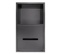 SAYEYBU Portarotolo da Incasso, Portarotolo Incasso, Portarotolo da Incasso Acciaio Inox 304 per WC, Bagno, Cucina, Hotel,Grigio,Style B