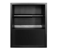 SAYEYBU Portarotolo da Incasso, Portarotolo Incasso, Portarotolo da Incasso Acciaio Inox 304 per WC, Bagno, Cucina, Hotel,Nero,Style A