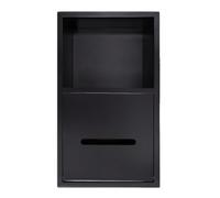 SAYEYBU Portarotolo da Incasso, Portarotolo Incasso, Portarotolo da Incasso Acciaio Inox 304 per WC, Bagno, Cucina, Hotel,Nero,Style B