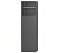 SAYEYBU Portarotolo Incasso, Portarotolo Incasso a Parete Acciaio Inox con Contenitore, Risparmia Spazio, Impermeabile, Solido e Moderno per Bagni Piccoli,Grigio,16x60x12.5cm