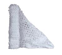 SAYEYBU Rete Mimetica, Rete Ombreggiante, Rete Mimetica Militare Rinforzata, Protezione Solare per Pergolato da Giardino, Campeggio, Caccia, Decorazione,Bianca,2x8m