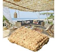 SAYEYBU Rete Mimetica, Rete Ombreggiante, Rete Mimetica Militare Rinforzata, Protezione Solare per Pergolato da Giardino, Campeggio, Caccia, Decorazione,Sand,3x7m