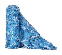 SAYEYBU Rete Mimetica, Rete Ombreggiante, Rete Mimetica Militare Rinforzata, Protezione Solare per Pergolato da Giardino, Campeggio, Caccia, Decorazione,Blu,3x7m