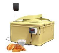 SAYEYBU Riscaldatore per Lievito Madre, Cassa Lievitazione Versatile con Riscaldamento, Piegatura E Controllo della Temperatura, Cassa Lievitazione per Pane per Panificazione,Giallo