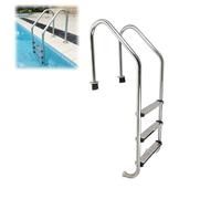 SAYEYBU Scala per Piscina, Scala in Acciaio Inox 2/3/4 Gradini per Piscine Interrate, Scala Resistente Antiscivolo, Montaggio Semplice,3 Steps