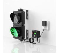 SAYEYBU Semaforo Industriale LED, Semaforo 2 Luci Rosso/Verde, Lampada Segnalazione Parete con Interruttore Controllo, per Magazzini, Cantieri Edili, per Montaggio Interno ed Esterno,A