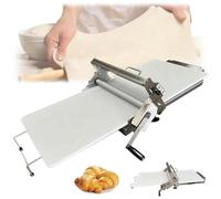 SAYEYBU Sfogliatrice Pieghevole, Impastatrice con Spessore Regolabile 0 a 25 Mm, Acciaio Inox, con Piastra Laminazione, Sfogliatrice Manuale per Pizze e Croissant,83 * 48 * 25CM