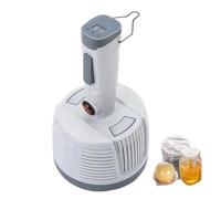 SAYEYBU Sigillatrice Elettromagnetica, Sigillatrice Portatile Tappi Bottiglie Plastica per Foglio Alluminio, Potenza e Tempo Regolabili, per Tappi Bottiglie Plastica e Vetro,Bianca