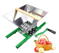 SAYEYBU Spremiagrumi, Macinatore Manuale per UVA 7 Litri, Spremiagrumi Manuale con Manico, Acciaio Inossidabile, per Spremitura Vino e Sidro, Spremitore per Frutta e Verdura,Apples,7L Green