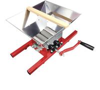 SAYEYBU Spremiagrumi, Spremiagrumi Portatile, Spremiagrumi Manuale 7 Litri con Manico, Acciaio Inossidabile, per Spremitura Vino e Sidro, Sidro Stagione e Succhi Freschi,Grapes,7L Red