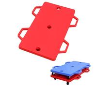 SAYEYBU Tavola Rotelle per Bambini con Maniglie e Ruote Piroettanti, Tavola Quadrata Plastica per Esercizi Terra, Attrezzatura per L'Educazione Fisica e Gioco Palestra Bambini,Rosso