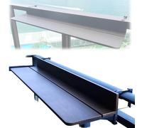 SAYEYBU Tavolo Ringhiera Balcone, Tavolo Bar Pieghevole Ringhiere, Tavolo Sospeso Balcone con Altezza Regolabile, Tavolo Salvaspazio Ringhiera Patio per caffè, Pranzi e Lavoro All'Aperto,80 * 27cm