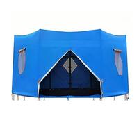 SAYEYBU Telo Copertura Trampolino, Telo Parasole Anti UV Trampolini 3M/3,7M/4,2M, Tessuto Oxford, Design Antistrappo, Accessori Esterni, per Feste Compleanno, Campeggio, Picnic,6 Ceilings,12ft