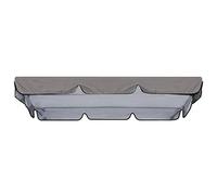 SAYEYBU Telo Ricambio per Tettuccio Dondolo a 2 o 3 Posti, Tessuto Oxford 210D, Protezione Esterno Impermeabile e Antipolvere, Copertura Superiore per Dondolo Giardino,Grigio,164 * 114 * 15cm