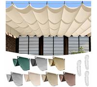 SAYEYBU Tenda da Sole Retrattile a Onda Impermeabile Anti UV Giardino Terrazza