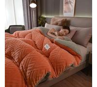 SAYEYBU Trapunta Invernale Double Face, Trapunta Matrimoniale con Anima in Lana d'Agnello Spessa, Coperta Trapuntata in Soffice Pile d'Agnello, Lavabile Lavatrice,02,150 * 200cm/2.5kg