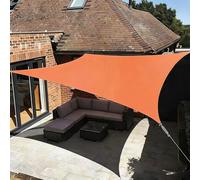 SAYEYBU Vela Parasole Impermeabile, Tenda a Baldacchino, Copertura Antipioggia Resistente Raggi UV, Telo Ombreggiante, per Patio Esterno, Giardino, Cortile, Posto Auto,Arancia,2x3m