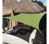 SAYEYBU Vela Parasole Impermeabile, Tenda a Baldacchino, Copertura Antipioggia Resistente Raggi UV, Telo Ombreggiante, per Patio Esterno, Giardino, Cortile, Posto Auto,Verde,2x3m