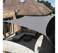 SAYEYBU Vela Parasole Impermeabile, Tenda a Baldacchino, Copertura Antipioggia Resistente Raggi UV, Telo Ombreggiante, per Patio Esterno, Giardino, Cortile, Posto Auto,Grigio,2x3m