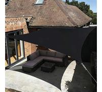 SAYEYBU Vela Parasole Impermeabile, Tenda a Baldacchino, Copertura Antipioggia Resistente Raggi UV, Telo Ombreggiante, per Patio Esterno, Giardino, Cortile, Posto Auto,Nero,2x3m