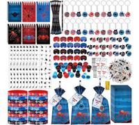 Sayglossy 371 bomboniere per 32 ospiti, include sacchetti regalo, matite, quaderni, temperamatite, bracciali, anelli, portachiavi, adesivi gonfi per baby shower, feste di compleanno, ricompensa