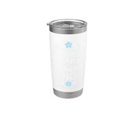 Saying No Nicely Funny Sarcastico Blu Floreale Bicchiere termico in acciaio inox doppia parete