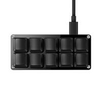 SAYODEVICE OSU - Tastiera per giochi ritmici, con cavo USB, sostituibile a caldo, mini tasto di scelta rapida, per ufficio, lavoro, macro, 10 tasti, colore nero