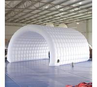 Sayok 5 x 3 x 3 m tunnel gonfiabile, tunnel sportivo, ingresso, tenda gonfiabile a tunnel per eventi, mostre, promozione (bianco, senza luci)