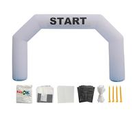 Sayok Arco gonfiabile all'aperto arco gonfiabile corridoio gonfiabile linea di partenza gara arco banner con soffiatore d'aria per l'evento promozionale (bianco)