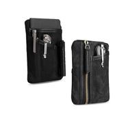 Sayram SP6 EDC Pouch - Organizer compatto in tela cerata per uomo, tasca con cerniera per il trasporto quotidiano, mini organizer multiuso