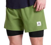 Saysky Pace 2 in 1 Shorts 5'' Shorts S Verde