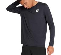 Saysky Reflective Logo Pace Long Sleeve Magliette a maniche lunghe L Nero