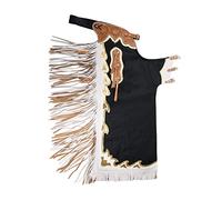 Sazaar Tack St-CHI-100 - Gambali in pelle occidentale, lavorati a mano, motivo floreale, per uomini, donne, bambini, taglia XL