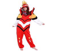 SAZAC Kigurumi - Evangelion Unit-02 - Tuta intera per Halloween - Adulto Rosso