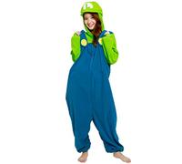 SAZAC NINTENDO KIGURUMI LUIGI ADULTE