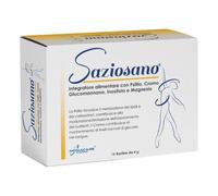 Saziosano - Integratore con Psillo, Glucomannano, Magnesio Confezione 16 Bustine