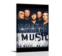 SAZOFJ Stampa artistica da parete su tela, motivo: Madness-Sleeping with Sirens, per camera da letto, soggiorno, moderno, decorazione per la famiglia, artista, bagno, paesaggio, cornice, stile 30 x 45