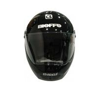 SB-3 Casco Integrale Nero Lucido Con Visiera Piana Taglia L AEs 600mm