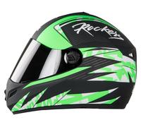 SB-39 Rox Rockers Mat Black E Flu Green Con Visiera Fumè Taglia L 600mm @US