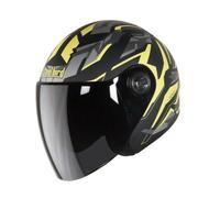 SB-43 Yo Yo Dazzle Mat Nero E Giallo Grigio Visiera Piana Taglia S 560mm GEc