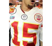 Sb 57 MVP Chiefs Patrick Mahomes Qb 4 ⭐ Stella da Stiro Rosso Captain Oro C +