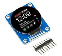 sb componenti 1.3 "Round LCD Breakout, 1.3" Display Breakout LCD rotondo con risoluzione 240x240, colori RGB 65K, interfaccia SPI per Raspberry Pi, Arduino, ecc.