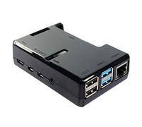 SB Components Custodia per Raspberry Pi 4 Modello B, colore nero, accesso a tutte le porte RoHS