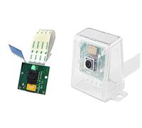 SB Components - Fotocamera Raspberry Pi con Custodia, Kit per Fotocamera Raspberry Pi con modulo per Fotocamera Raspberry Pi Rev 1.3 e Custodia Protettiva per Raspberry Pi Custodia Trasparente