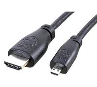 sb components Raspberry Pi - Cavo da micro HDMI a HDMI per Raspberry Pi 5/Pi 4/18 Gbps ad alta velocità 4K a 60 Hz 2160p, cavi audio e video, 2 m, colore: nero