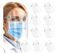 SB Components Visiera integrale con occhiali, resistente, visiera trasparente contro saliva e fumo di olio, lenti anti-appannamento per attività quotidiane e lavoro