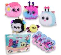#sbabam Funny Box Doki Doki Flower Friends, Peluche Bambina e Bambino Morbido a Forma di Pallina, 3 Pz - Puoi Trovare Peluches Farfalla, Coccinella, Ape, Libellula - Giochi per Bambini da Edicola